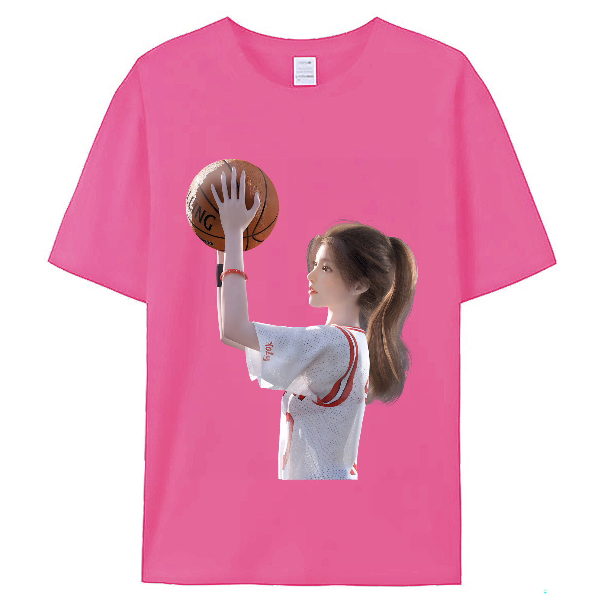 （画像用） SLAM DUNK／スラムダンク レディースカジュアルプリントTシャツ（綿100％）